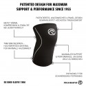 7 mm pair of Knee Sleeves Black and Carbon | REHBAND