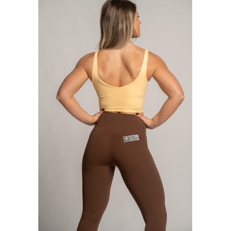 Brassière femme sport Alessia pêche – Barbell Regiment