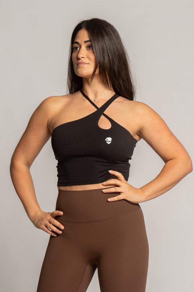 Brassière femme sport Diana noire - Barbell Regiment — Noir · Taille S