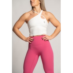 Brassière femme sport blanche Diana pendant une séance Fitness