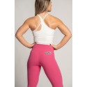 Crop brassière Diana blanche à maintien fort pour Cross Training