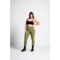 Vue arrière de la brassière sport noire Barbell Regiment