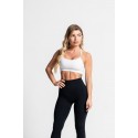 Crop brassière blanche Léa – Parfaite pour le Yoga
