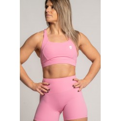 Brassière Kamila Barbell Regiment rose light maintien élevé