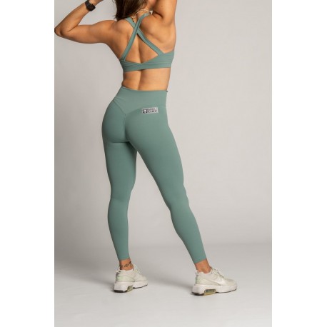 Legging kimy Barbell Regiment vert classique pour entraînement intensif