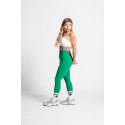 Legging confortable sport femme vert en action