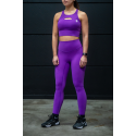 Legging violet femme Barbell Regiment taille haute et gainant