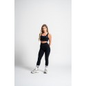 Détail du legging femme taille haute Regy couleur noire
