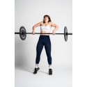 legging sport femme respirant en bleu navy