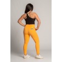 legging sport femme orange stretch et gainant