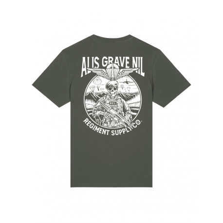 T-shirt sport vert army Alis Grave Nil - Barbell Regiment