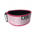 Ceinture haltérophilie rose Houndstooth Barbell Regiment