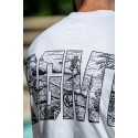 T-shirt cross training homme blanc style oversize