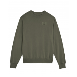 Sweat The Crew vert kaki vintage pour entraînement