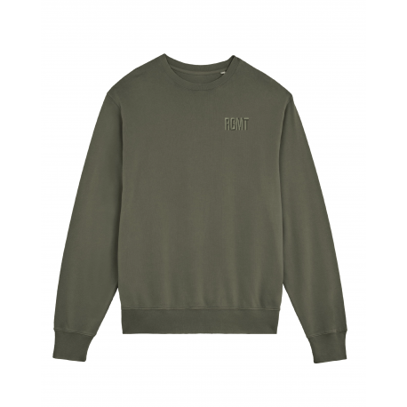Sweat The Crew vert kaki vintage pour entraînement
