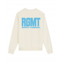Sweat Cross Training blanc The RGMT Barbell Regiment en coton bio