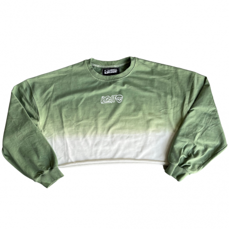 Crop Sweatshirt femme The Faded vert olive – Barbell Regiment