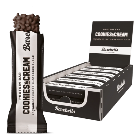 Pack barres protéinées Barebells cookies and cream pour encas protéiné gourmand