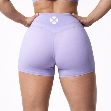 Short femme sport violet lilas Very Bad Wod Mindy vue de face short femme sport