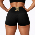 Short femme sport Very Bad Wod Frannie noir logo beige CrossFit®