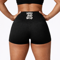 Short femme sport Frannie Very Bad Wod noir logo blanc CrossFit®