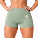 short femme vert logo beige Lucy CrossFit®
