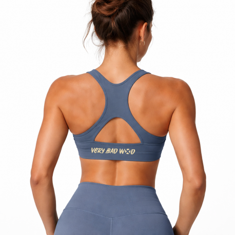 Brassière Sport Femme Anna Bleu Gris