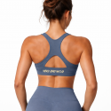 brassière sport femme Anna bleu gris fitness