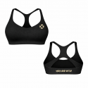 brassière sport stretch noir femme HIIT