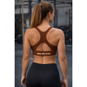 brassière fitness femme marron training