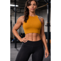 Crop bra CHELSEA model gold| VERY BAD WOD