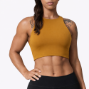 Crop bra CHELSEA model gold| VERY BAD WOD