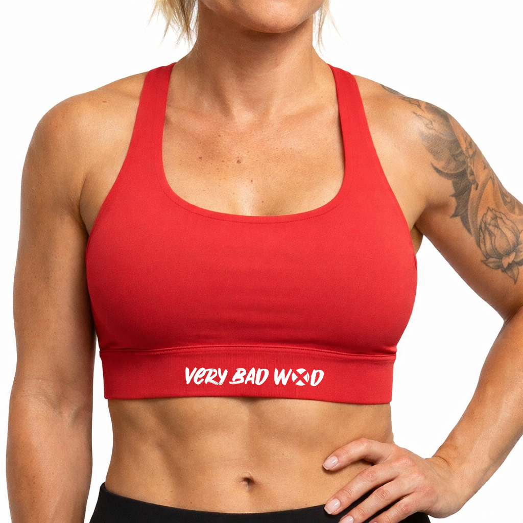 Brassière sport rouge HELEN | VERY BAD WOD — Rouge · Taille XS