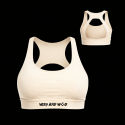 Sport bra HELEN model white cream | VERY BAD WOD