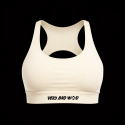 Sport bra HELEN model white cream | VERY BAD WOD