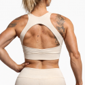 Sport bra HELEN model white cream | VERY BAD WOD