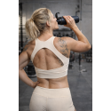 Sport bra HELEN model white cream | VERY BAD WOD