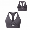 Brassière sport CrossFit Barbara grise femme Very Bad Wod confortable pour training