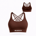 Sport bra ISABEL model brown | VERY BAD WOD