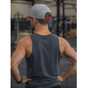 Snapback unisexe Barbell Regiment Skull gris rouge pour lifestyle fitness taille unique