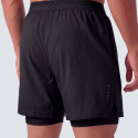 Short 2 en 1 homme PICSIL Performance SS26 noir