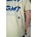 t shirt musculation oversize beige séance t shirt muscu large homme