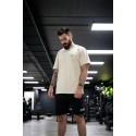 t shirt fitness homme large beige confortable