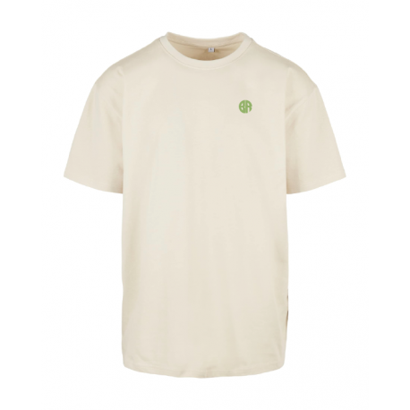 t shirt oversized sport beige coton épais fitness