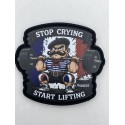 Patch velcro sport Stop Crying Start Lifting homme