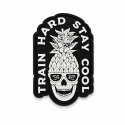 TRAIN HARD STAY COOL black 3D PVC velcro patch | VERY BAD WOD