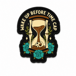 Patch velcro PVC 3D Wake Up Before Time Cap pour CrossFit