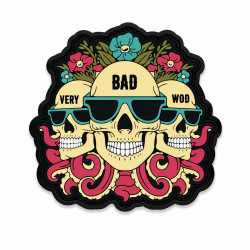 ALWAYS WITH MY BUDDY'S black 3D PVC velcro patch | VERY BAD WOD