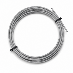 Câble gris transparent corde à sauter diamètre 2,5 mm pour entraînement intensif