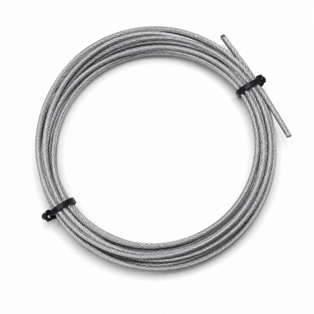 Câble gris transparent corde à sauter diamètre 2,5 mm pour entraînement intensif